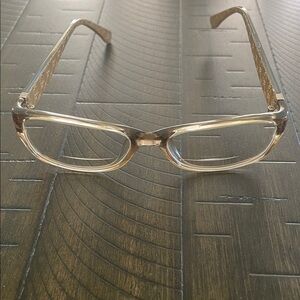 Michael Kors Transparent Brown Frame Glasses MK840